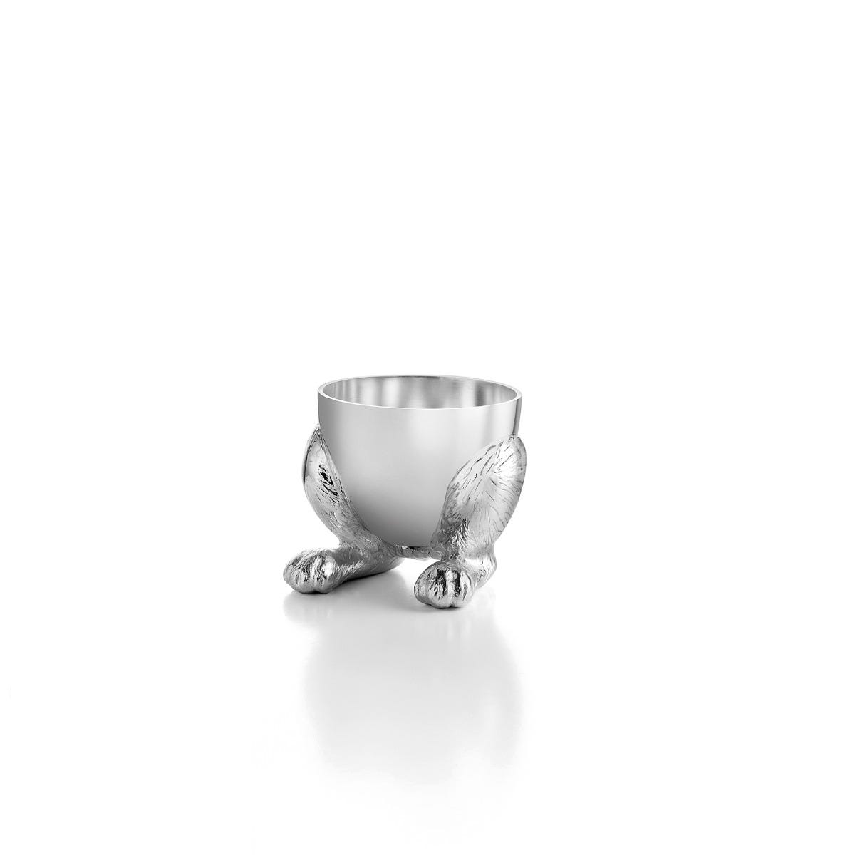 Rabbit Egg Cup, Silver