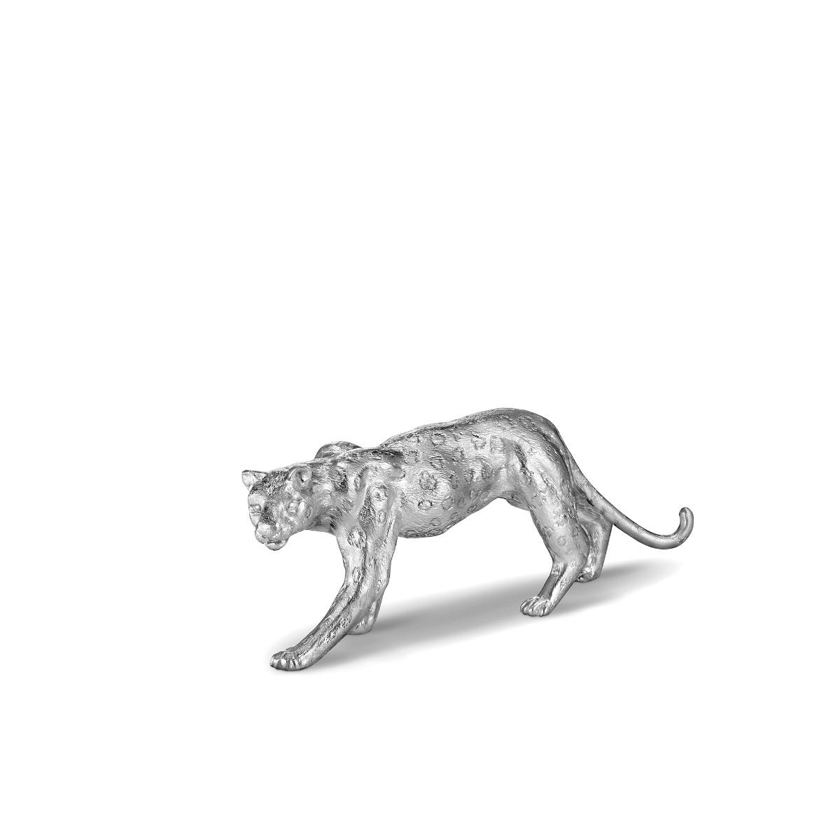 Leopard Figurine, Silver