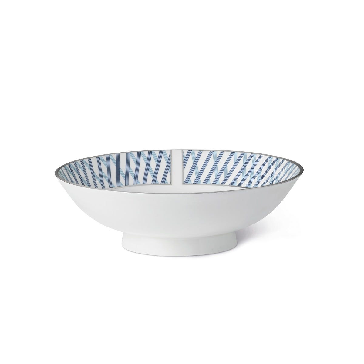 Graphic Blue Small Serving Bowl