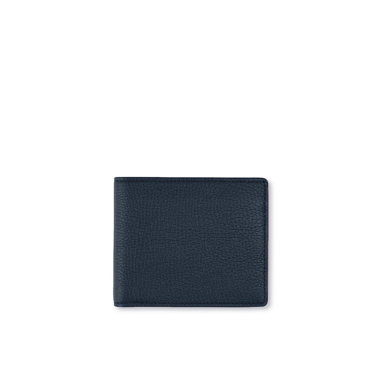 GMT 6cc Billfold Wallet in Navy Soft Grain Leather