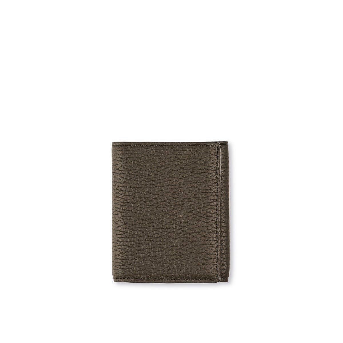 GMT Trifold Wallet in Carbon Soft Grain Leather