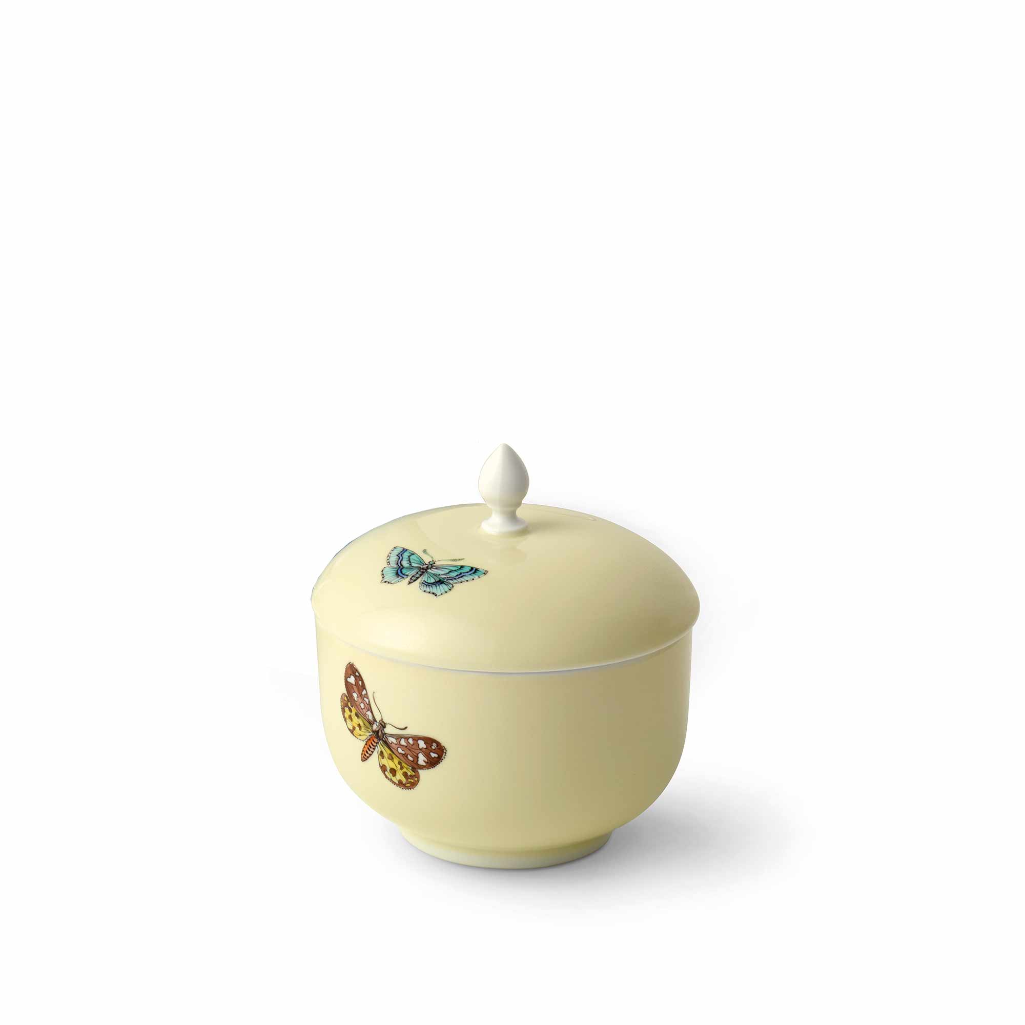 Butterfly Sugar Bowl, Yellow