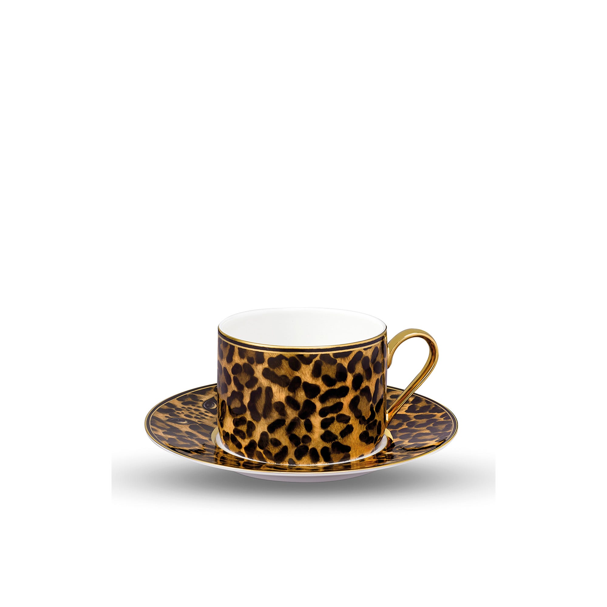 Leopard Tea Cup and Saucer