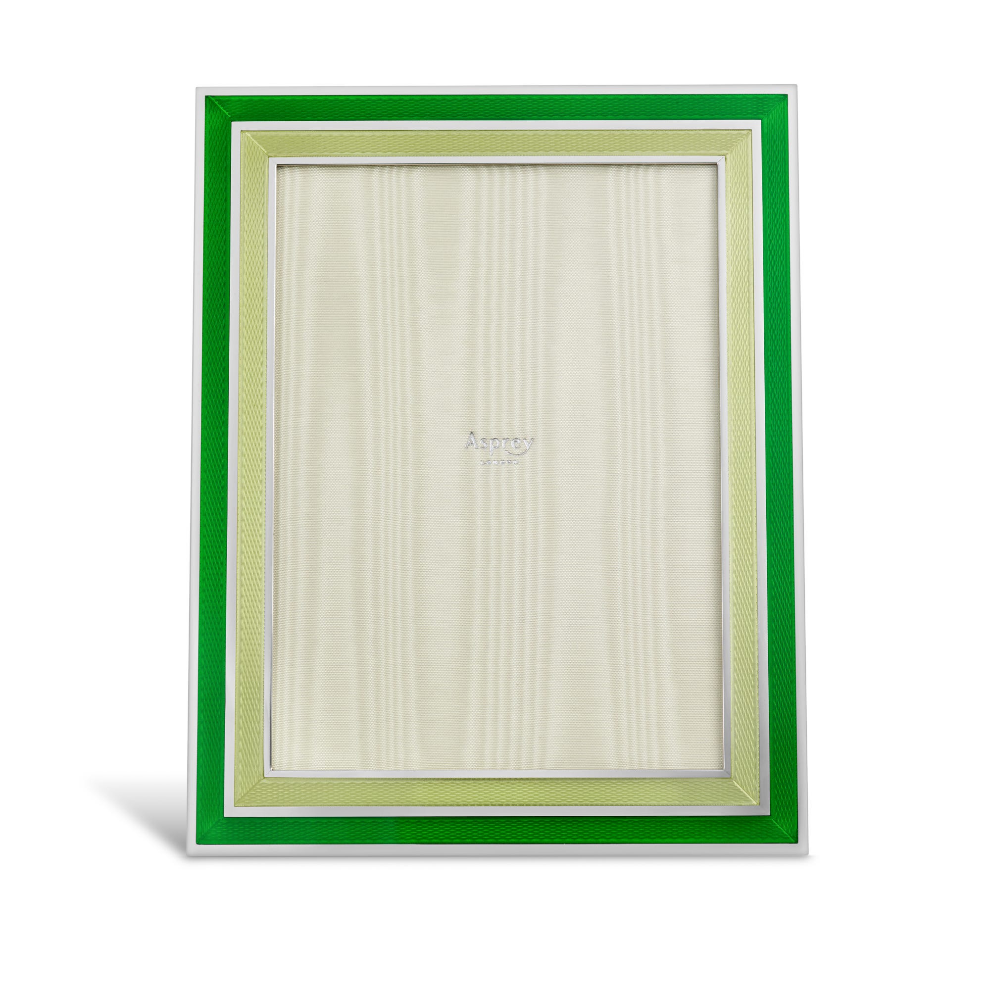Double Border Enamel Frame, 7" x 5", Emerald & Lime