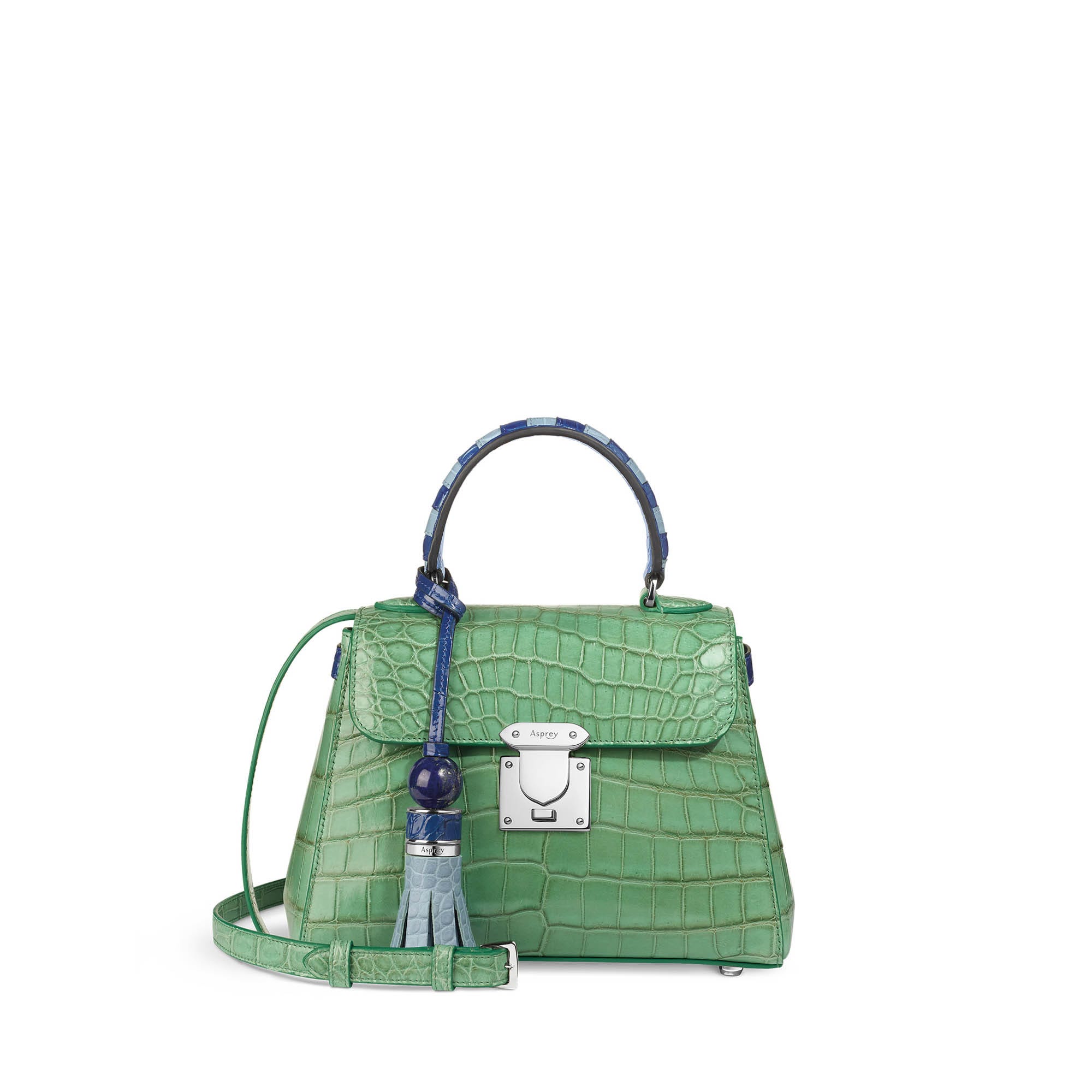 167 Mini Handbag in Jade Green Crocodile